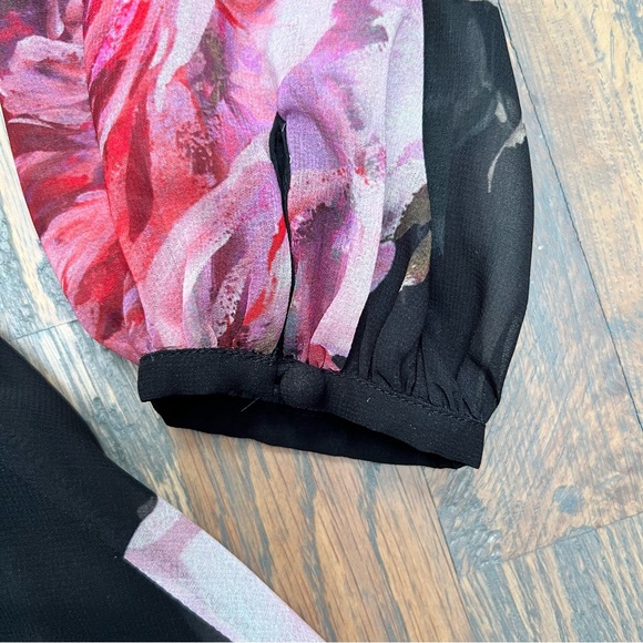 Rickie Freeman for Teri Jon Floral Print Georgette Dress - Picture 11 of 14